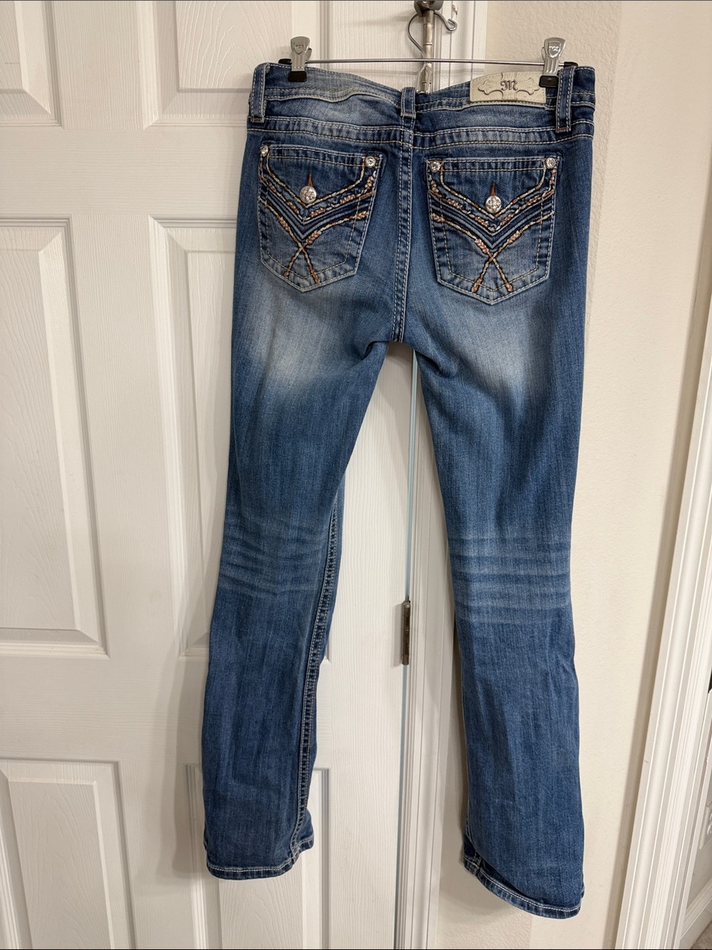 Miss Me Women's Medium Blue Embellished Bootcut Jeans